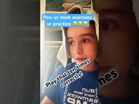 POV: Your mom oversees your piano practice 😂 #piano #fypシ #funny #goofy